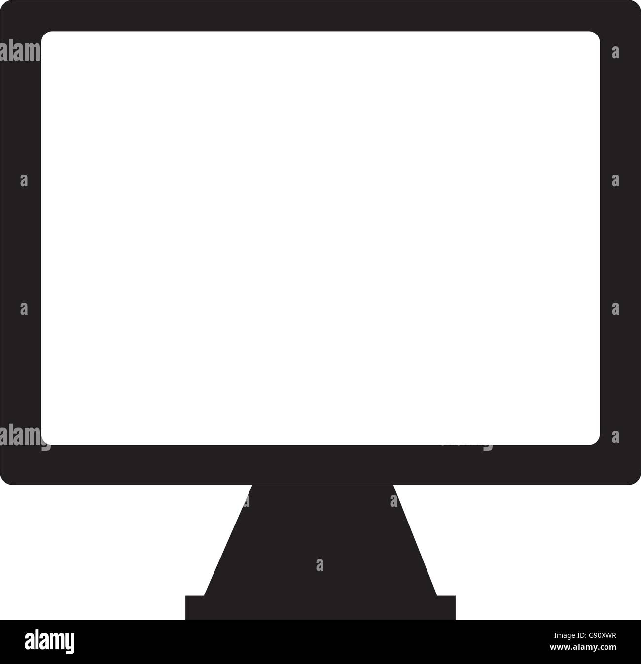 isolated computer screen, vector graphic Stock Vector Image & Art - Alamy