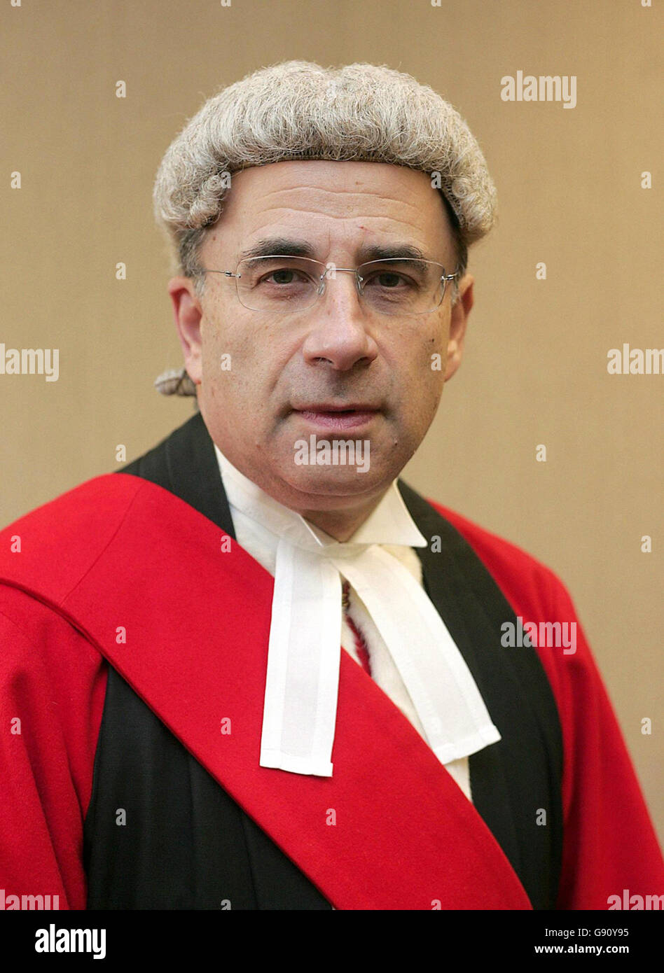 Mr Justice Leveson who will be the judge in the Anthony Walker murder trial at Liverpool Crown Court, Tuesday November 15 2005, where the two men accused of bludgeoning Anthony to death with an axe go on trial. Paul Taylor and Michael Barton, aged 20 and 17, allegedly attacked the 18-year-old in July as he walked through Huyton, Merseyside, with his girlfriend and cousin. See PA story COURTS Axe. PRESS ASSOCIATION Photo. Photo credit should read: Martin Rickett/PA Stock Photo