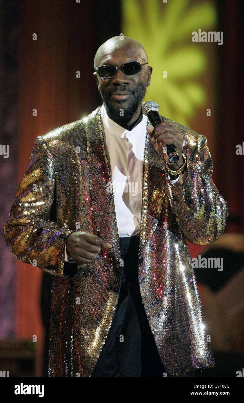 Isaac Hayes at the International Association of Scientologists (IAS) Charity Ball Concert at Saint Hill Manor in West Sussex Sunday 30th October 2005. See PA Story SHOWBIZ Travolta. PRESS ASSOCIATION Photo. Photo credit should read : Edmond Terakopian / PA Stock Photo