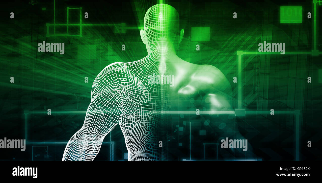 Science Technology Body Concept as an Abstract Stock Photo