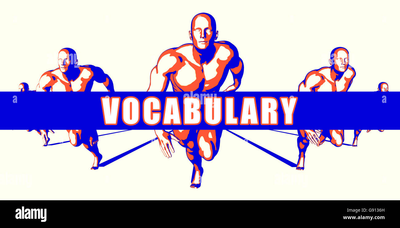 Vocabulary as a Competition Concept Illustration Art Stock Photo