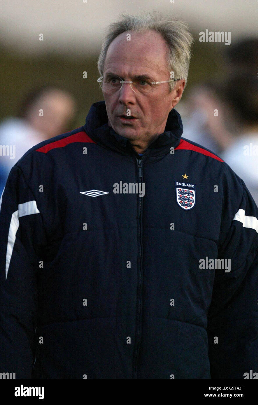 England manager Sven Goran Erikkson during a training session at the ...