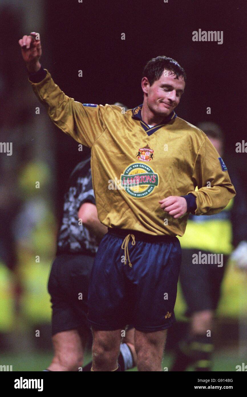 Sunderland's Allan Johnston celebrates scoring the second goal Stock