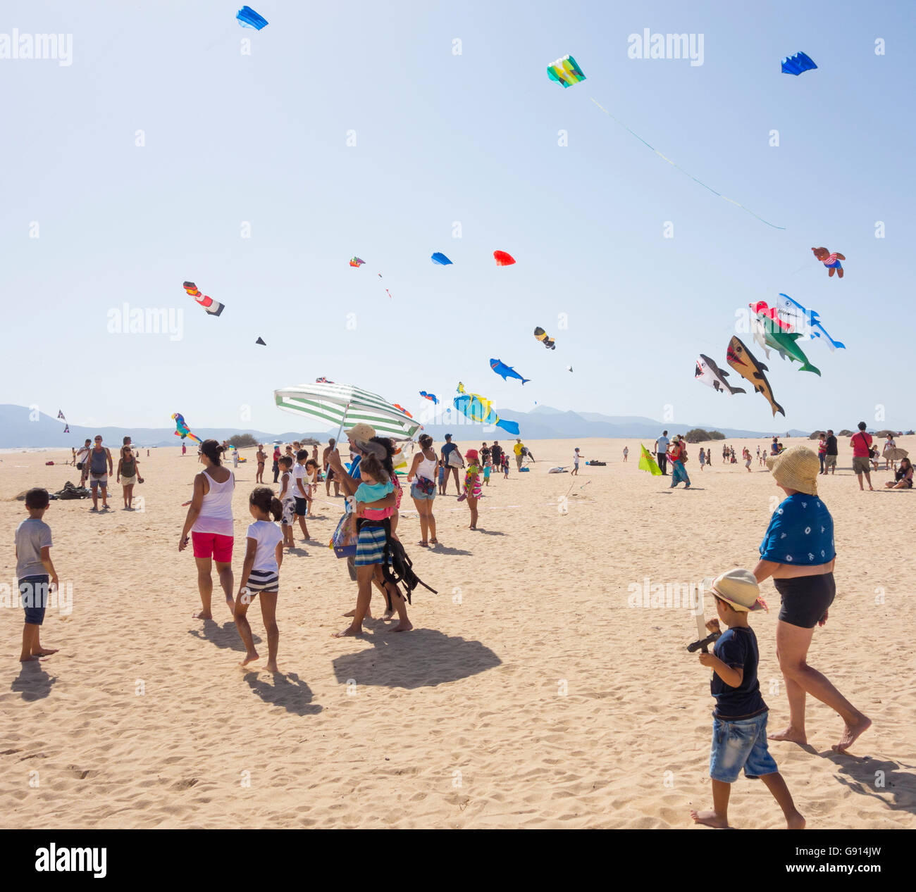 Fuerteventura International Kite Festival, El Burro beach, Corralejo