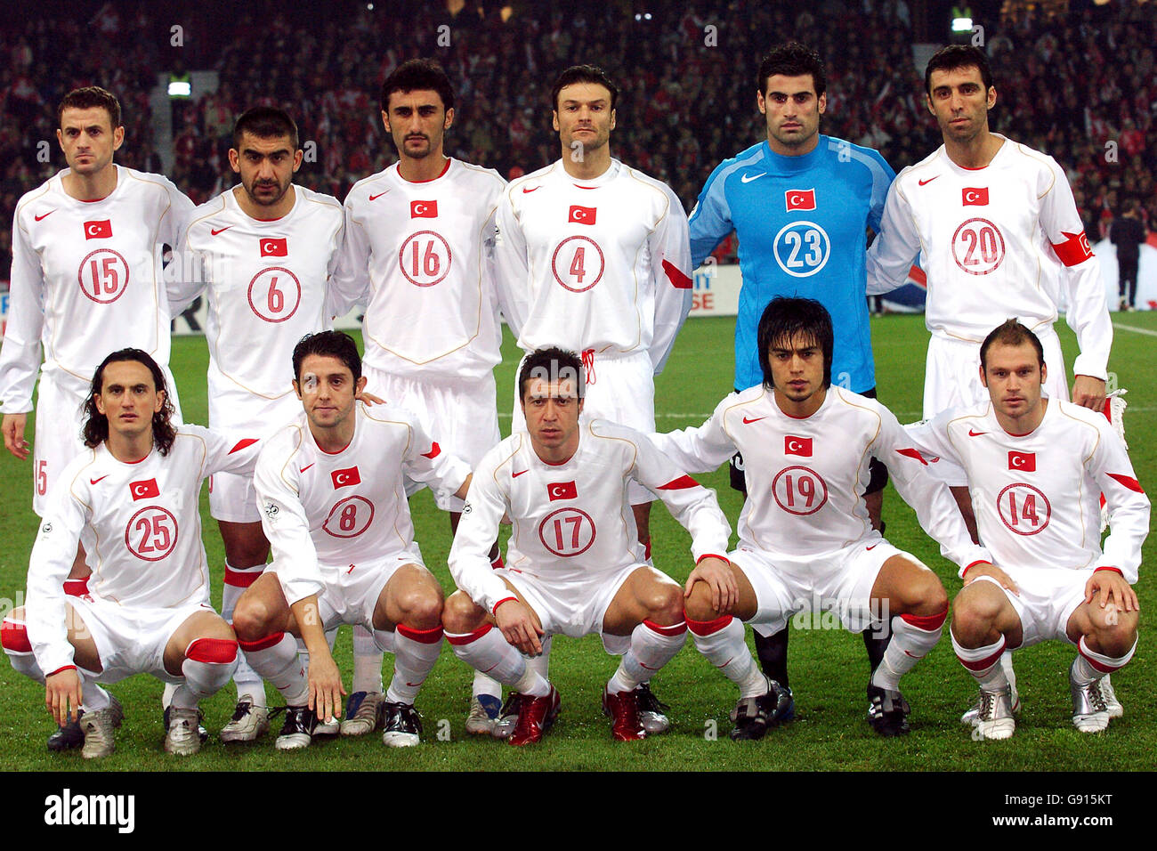 Soccer - World Cup 2006 Qualifier - European Section - Play Off First Leg -  Switzerland v Turkey - Stade de Suisse Stock Photo - Alamy