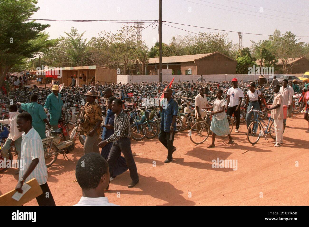 Soccer - African Nations Cup - Burkina Faso/Guinea. Burkina Faso fans
