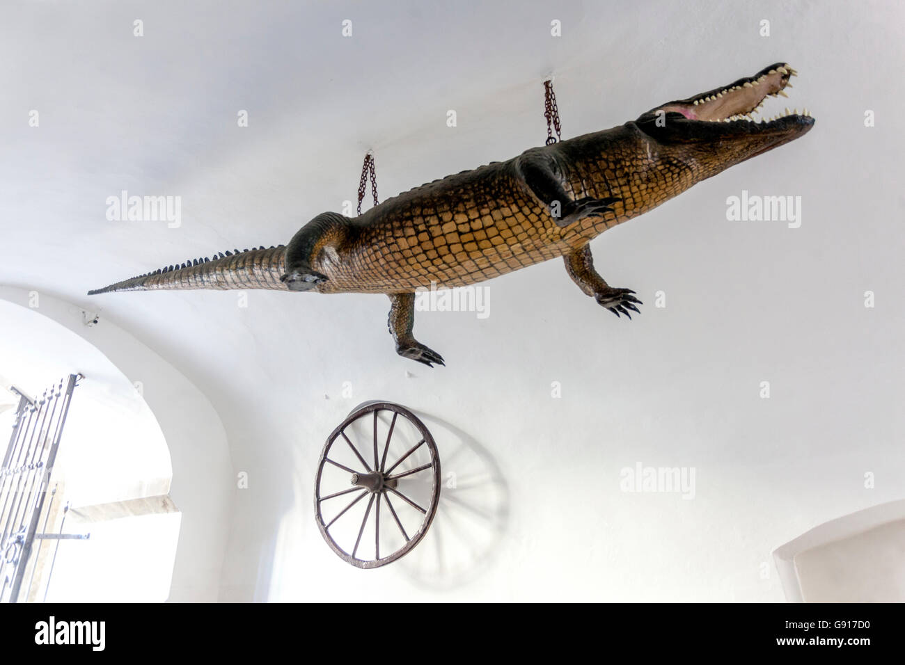 Legendary dragon in the passage of the Old Town Hall Brno Czech Republic Stock Photo