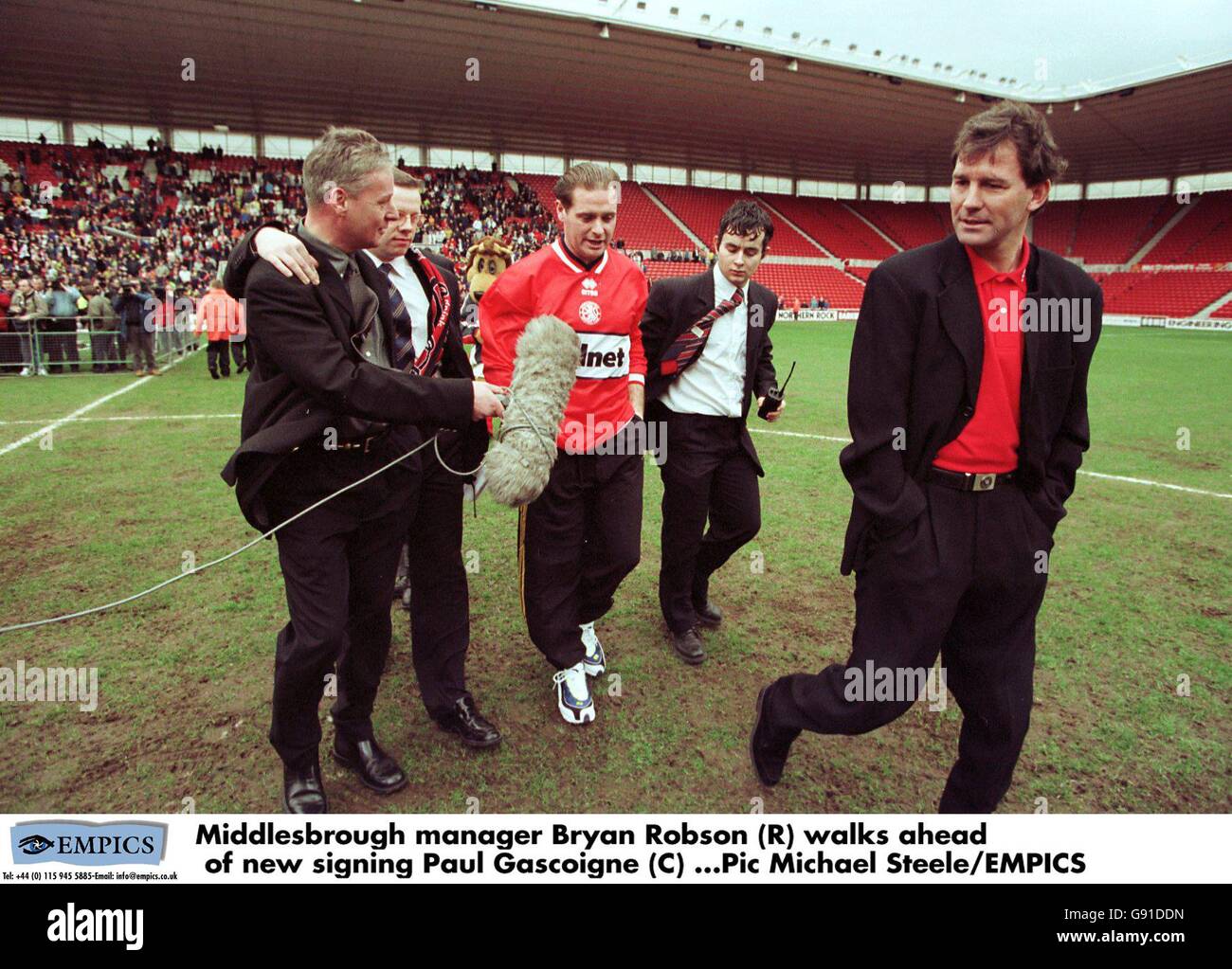 Paul gascoigne signs middlesbrough hires stock photography and images