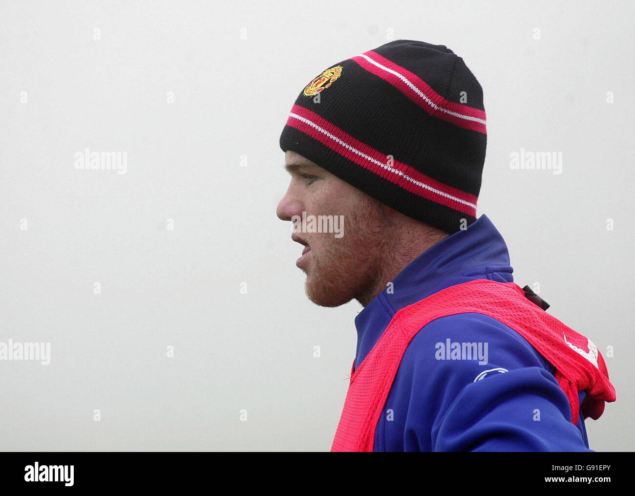 Manchester United's Wayne Rooney during a training session at Carrington, Manchester, Monday November 21, 2005. Manchester United play Villarreal in a UEFA Champions League match at Old Trafford tomorrow. PRESS ASSOCIATION Photo. Photo credit should read: Martin Rickett/PA Stock Photo