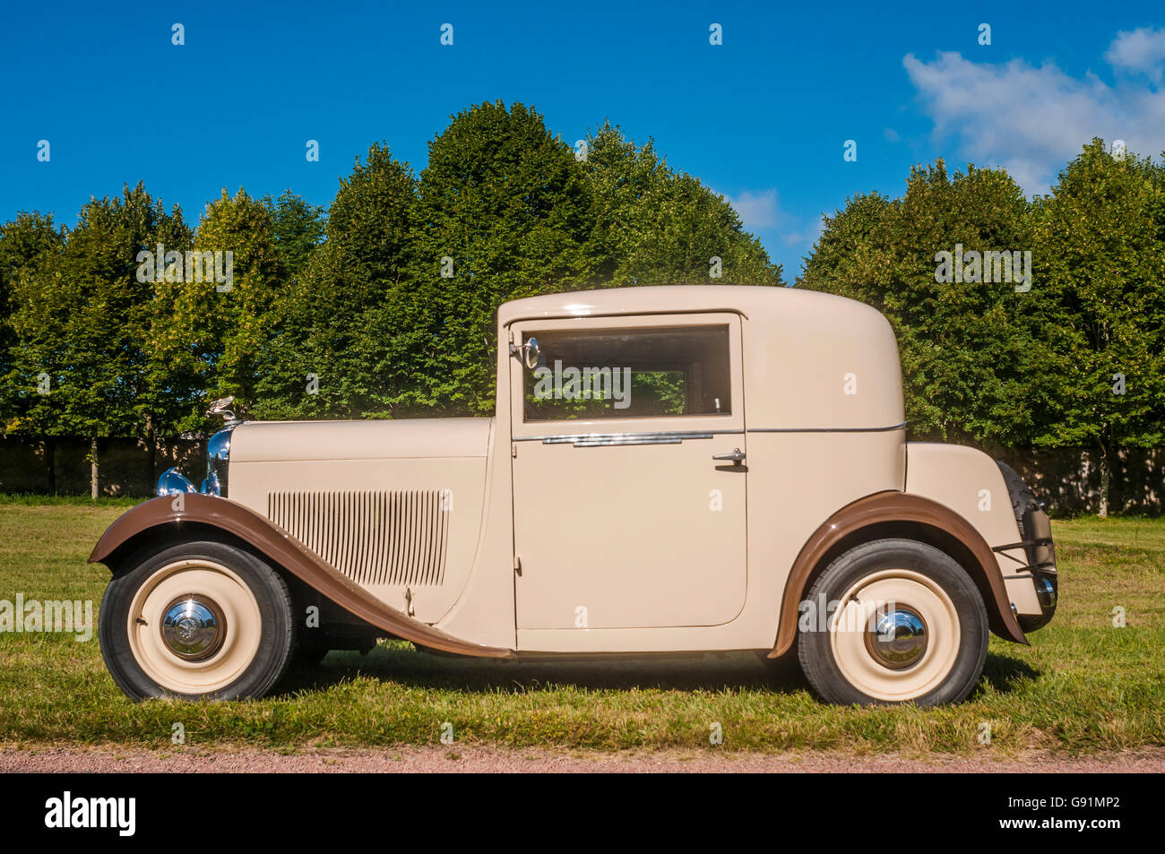 1930s Amilcar classic saloon car - France. Stock Photo