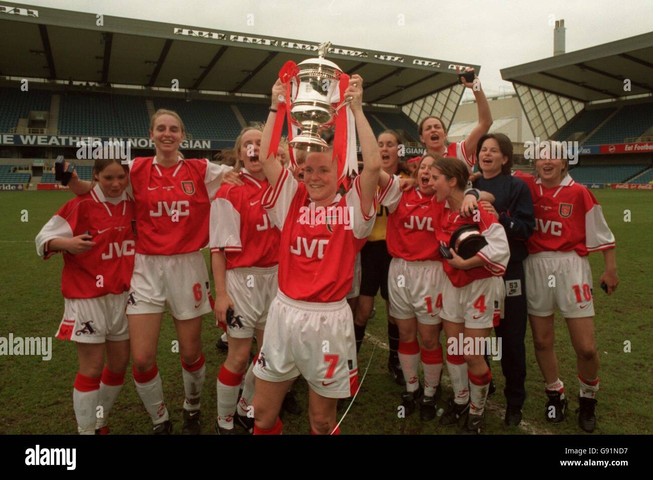 Arsenals sian williams holds wfa cup arsenal victory over croydon hi