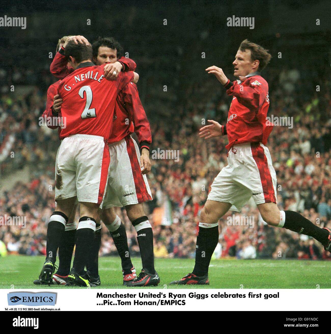 Gary neville manchester united football hi-res stock photography