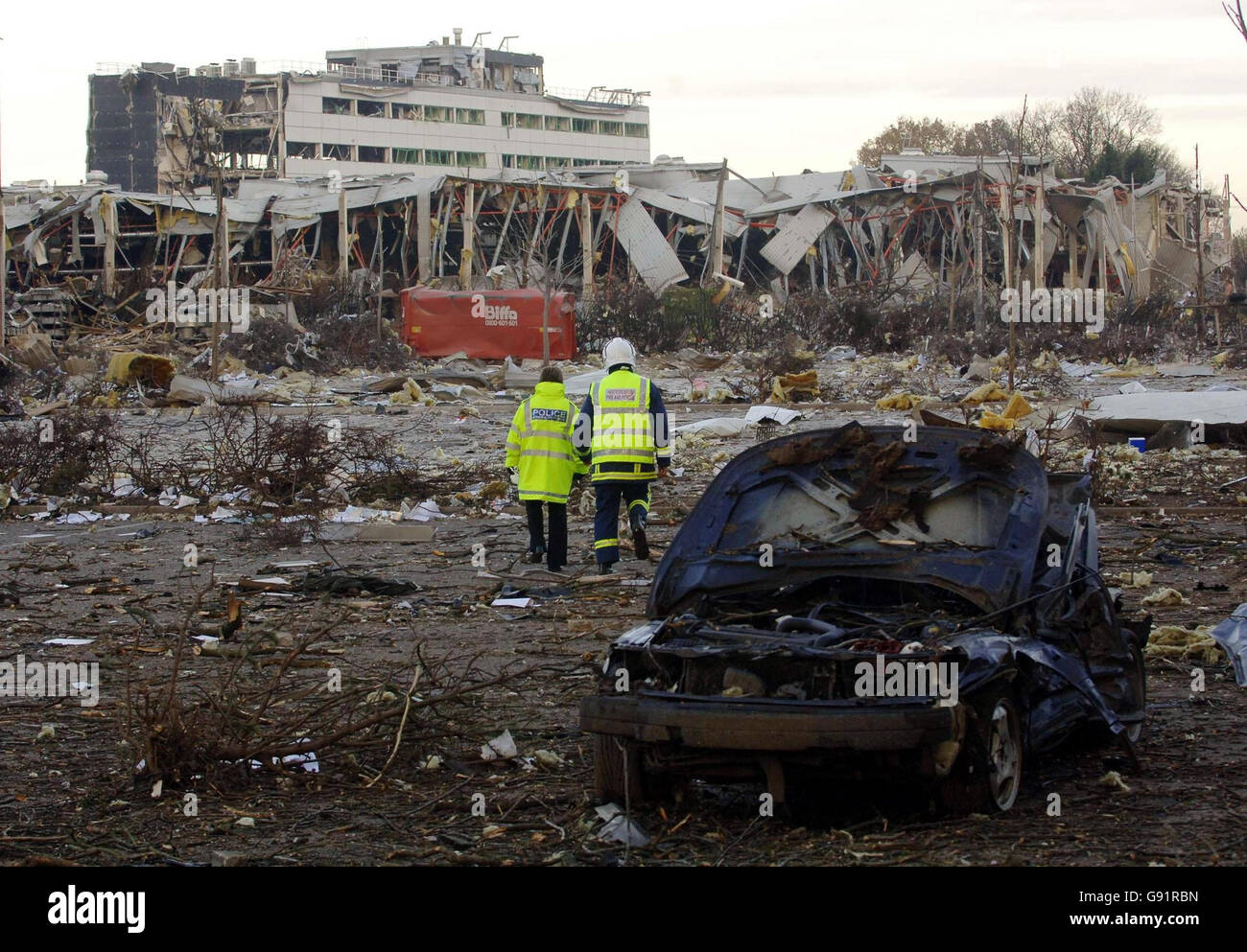 Hemel Hempstead Oil Depot Explosion Stock Photo Alamy
