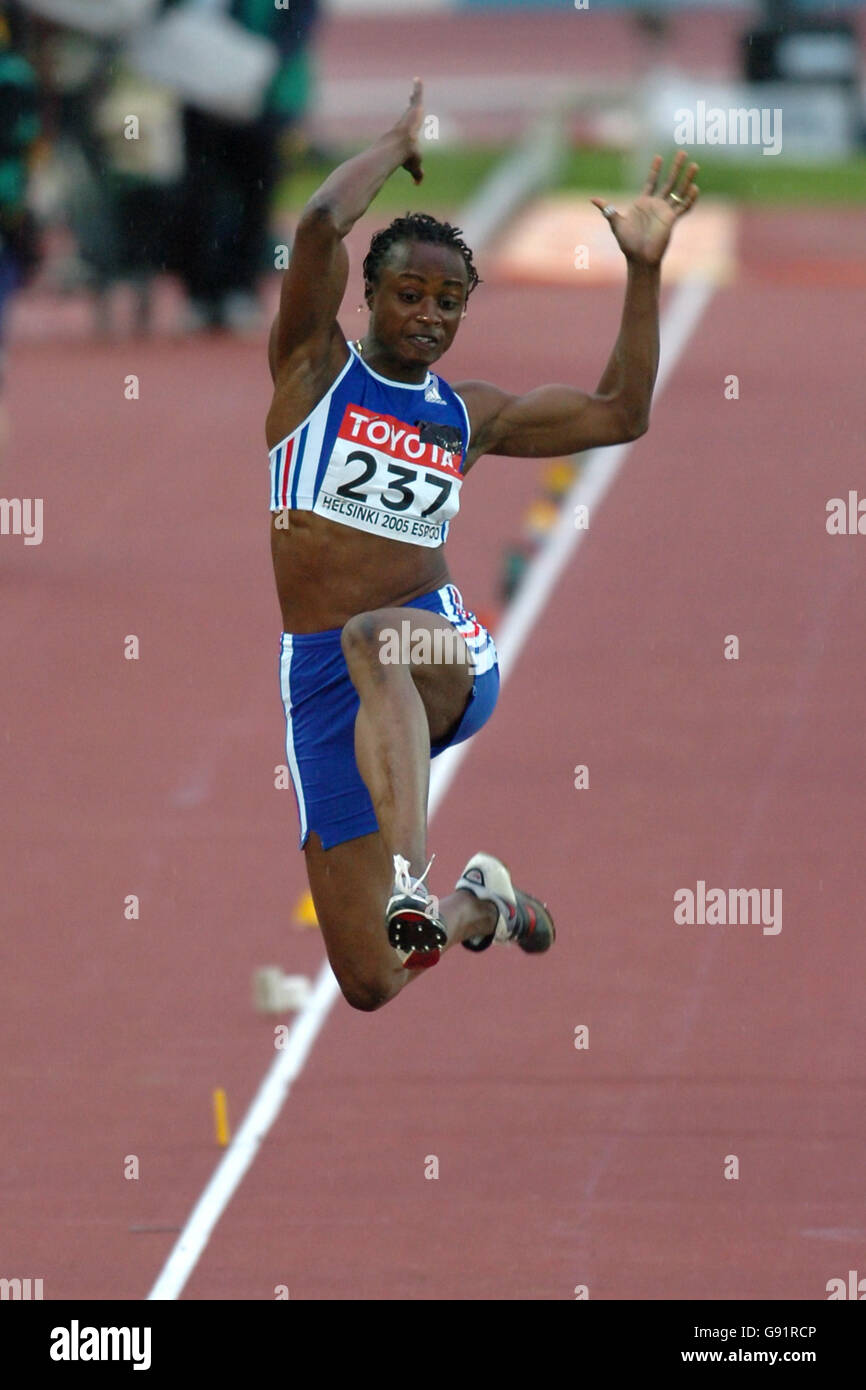 Eunice Barber of France during the womens long jump final Stock Photo