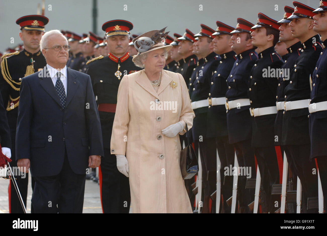 Royalty Queen Elizabeth II Visit to Malta Stock Photo Alamy