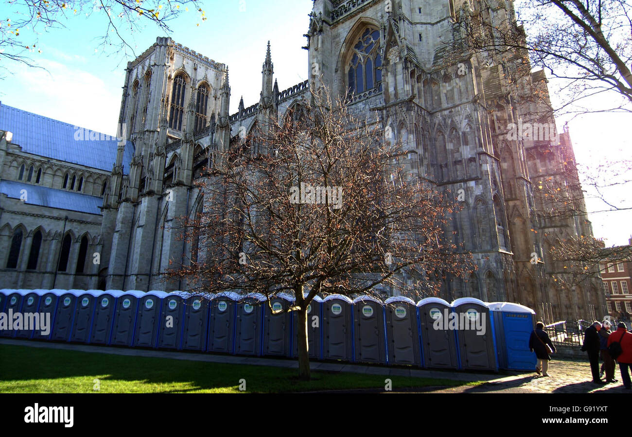 Toilets are discreetly placed behind York Minster, Tuesday November 29