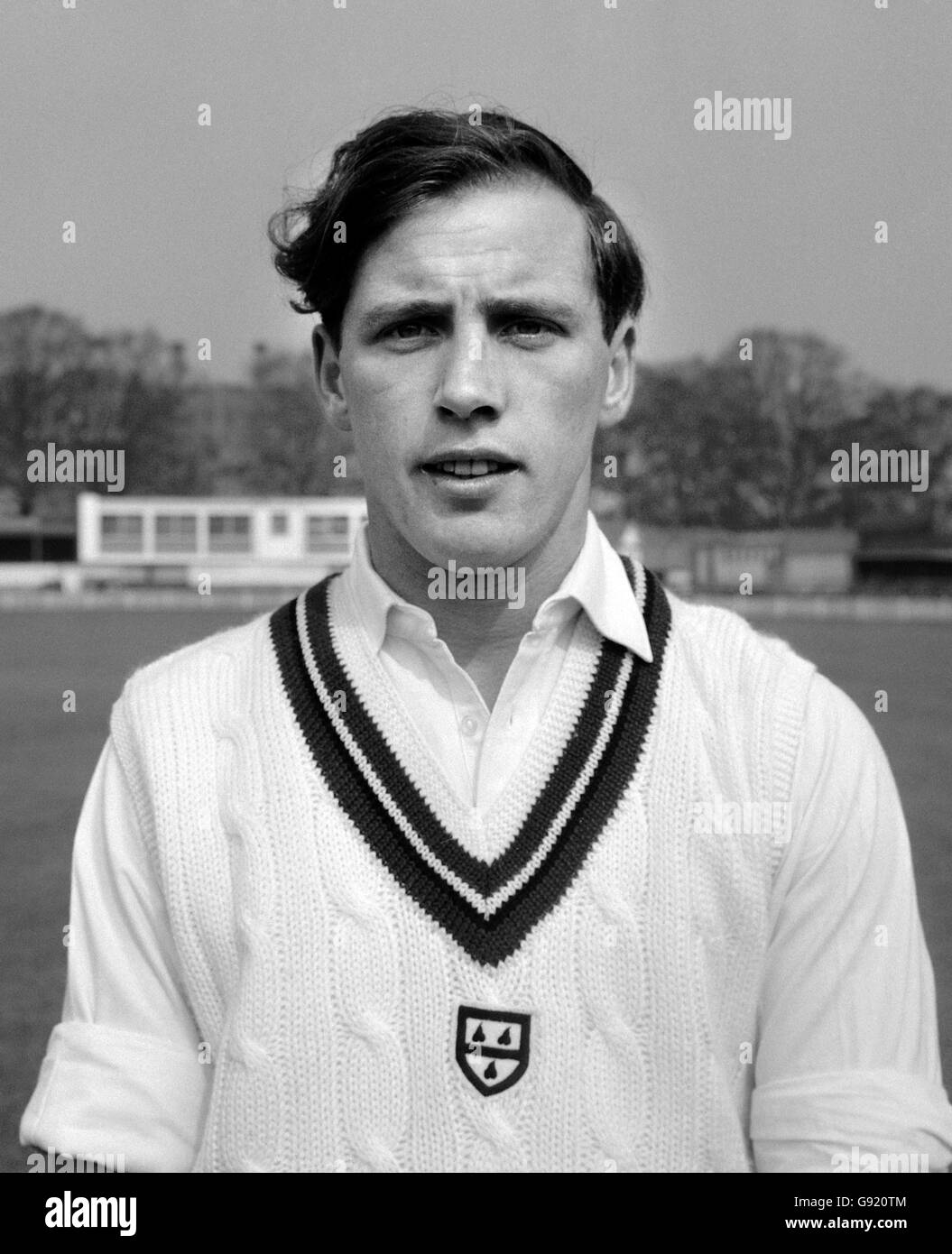 Norman Gifford. Norman Gifford, 22-year-old left-hand bat and slow left-arm bowler with Worcestershire County Cricket Club. Stock Photo