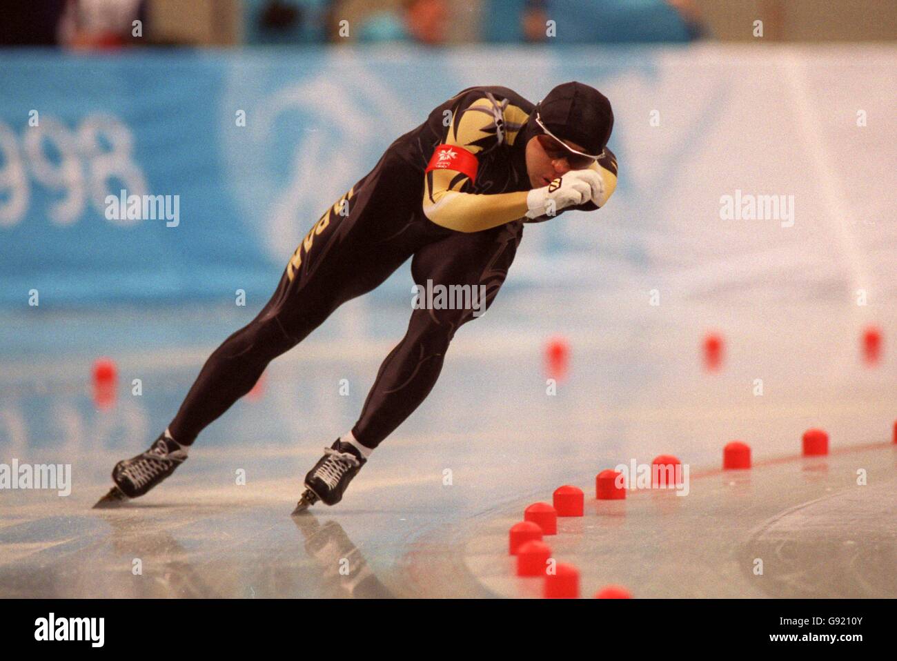 Men's Speed Skating 1000m Winter Olympics Nagano 1998. Manabu Horii