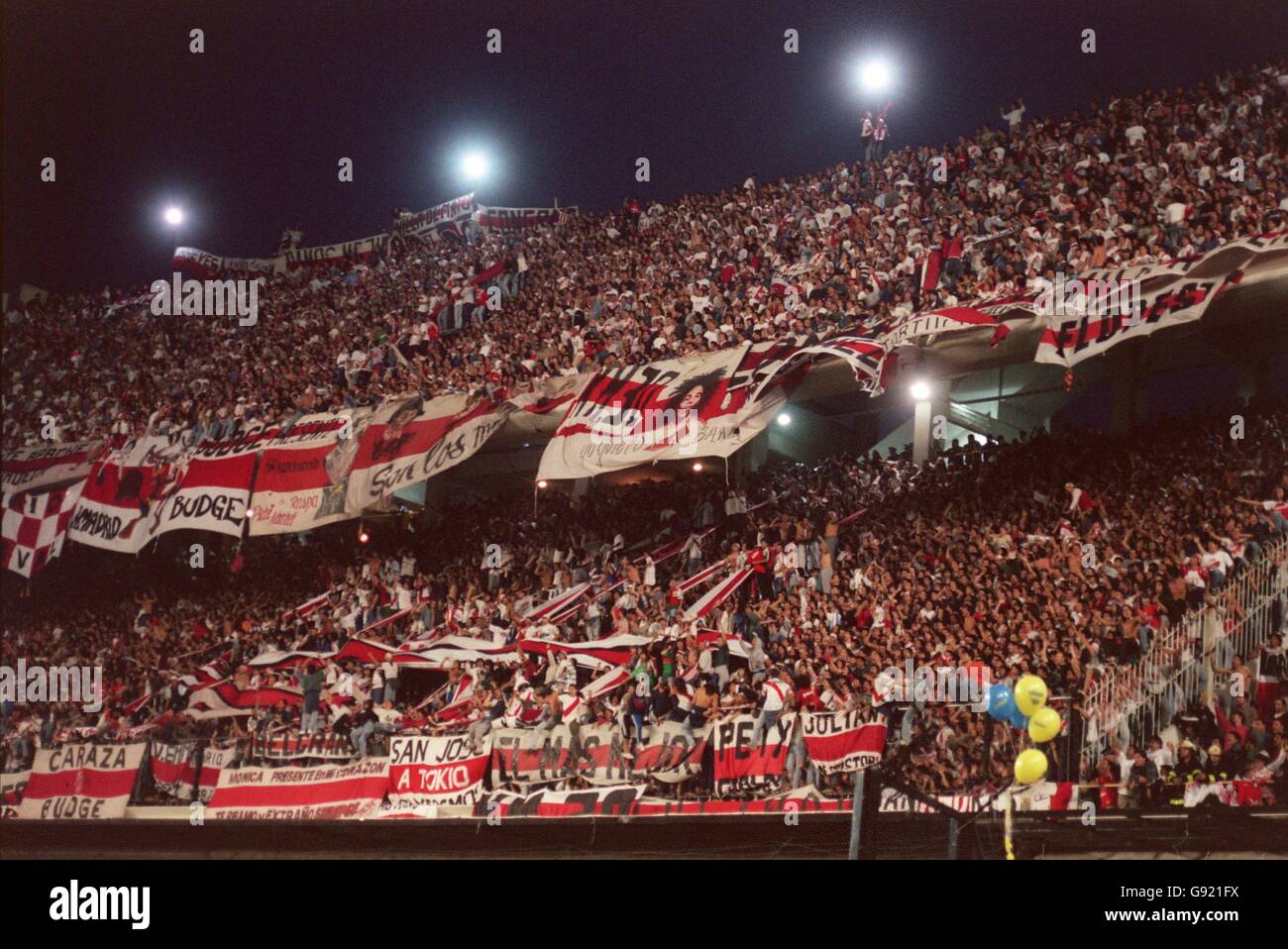 Argentine Soccer - Boca Juniors v River Plate. River Plate fans Stock Photo  - Alamy