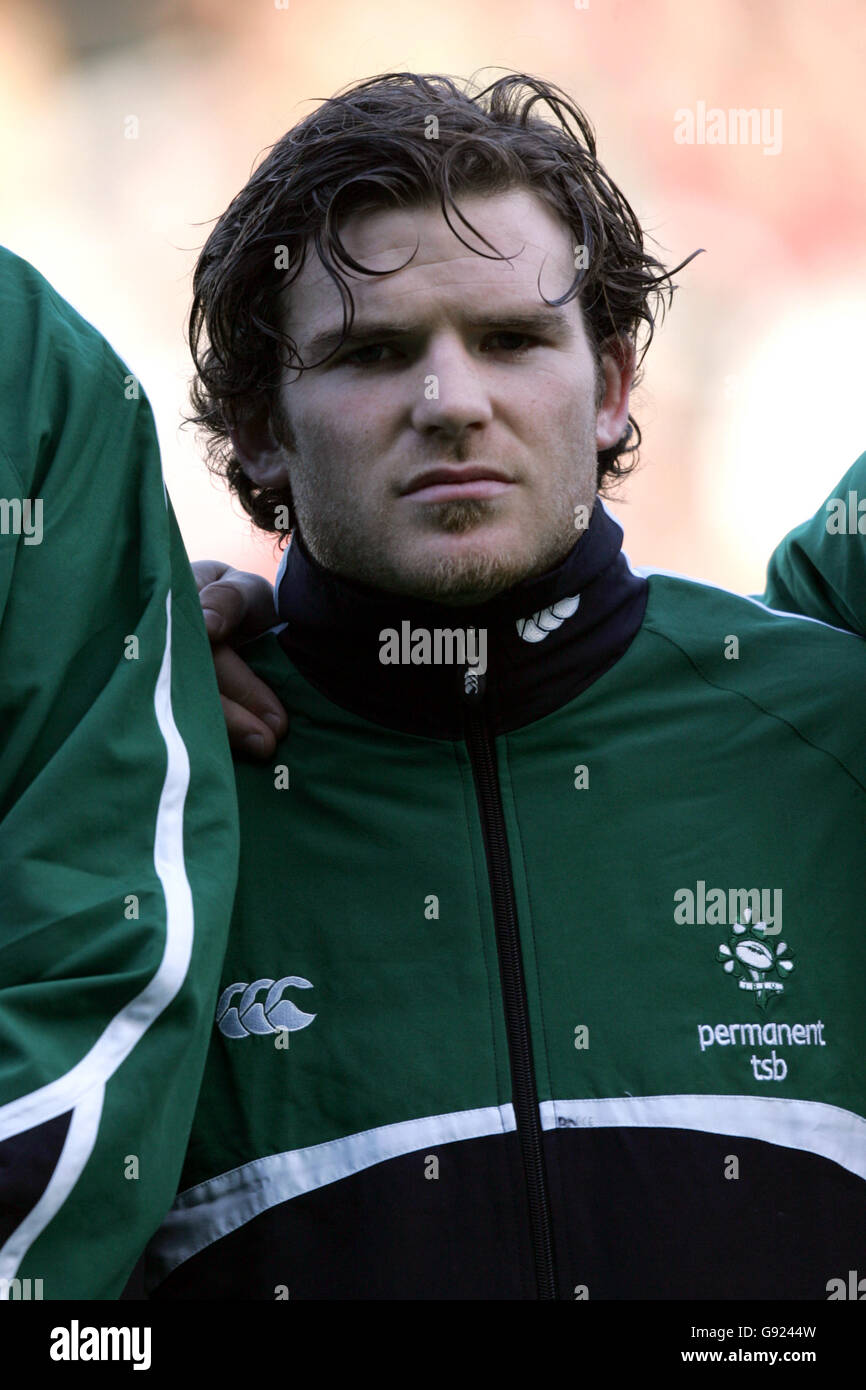 Rugby Union - permanent tsb Autumn Internationals 2006 - Ireland v New Zealand - Lansdowne Road. Gordon D'Arcy, Ireland Stock Photo