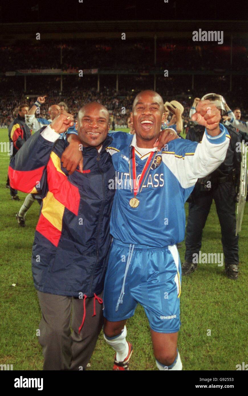 Soccer european cup winners cup final chelsea v stuttgart hires stock