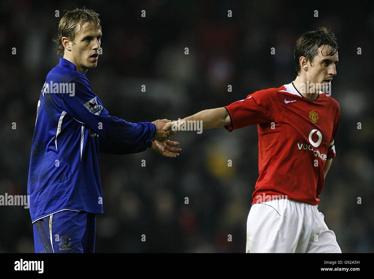 Gary neville and phil neville hi res stock photography and images
