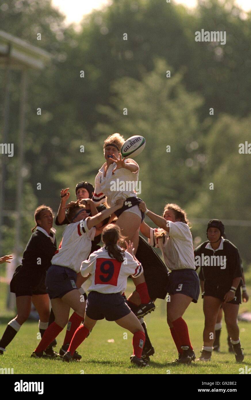 Women's Rugby Union World Cup Final New Zealand v USA Stock Photo
