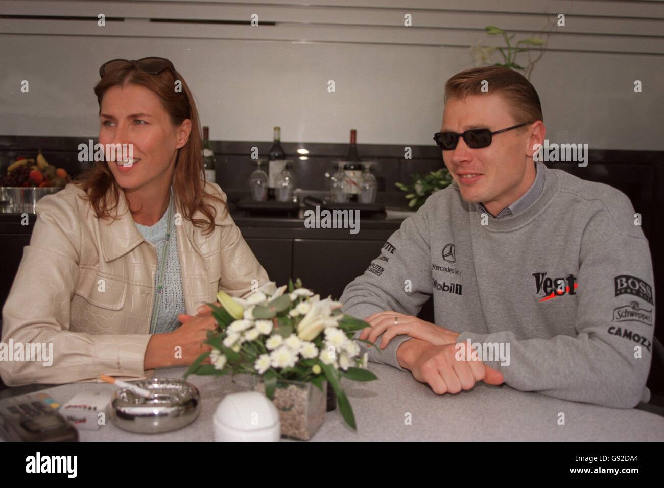 Mika hakkinen fiance erja hi-res stock photography and images - Alamy