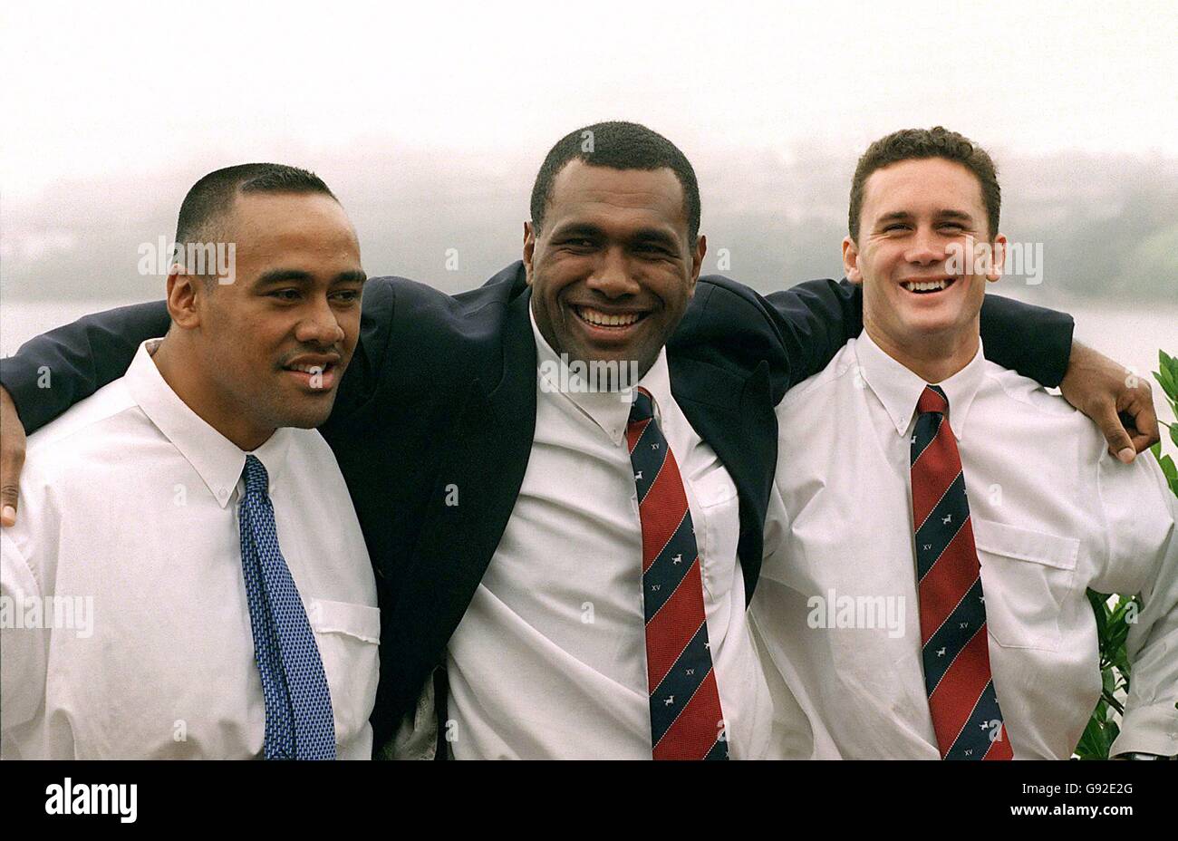 Rugby Union Announcement of 1998 New Zealand Squad Stock Photo Alamy