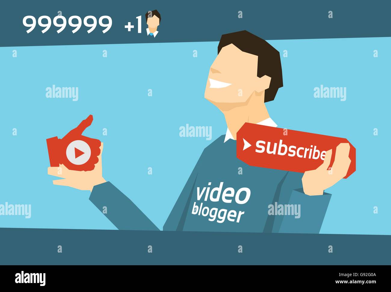 Papular Bloger Create popular website hi-res stock photography and images - Alamy