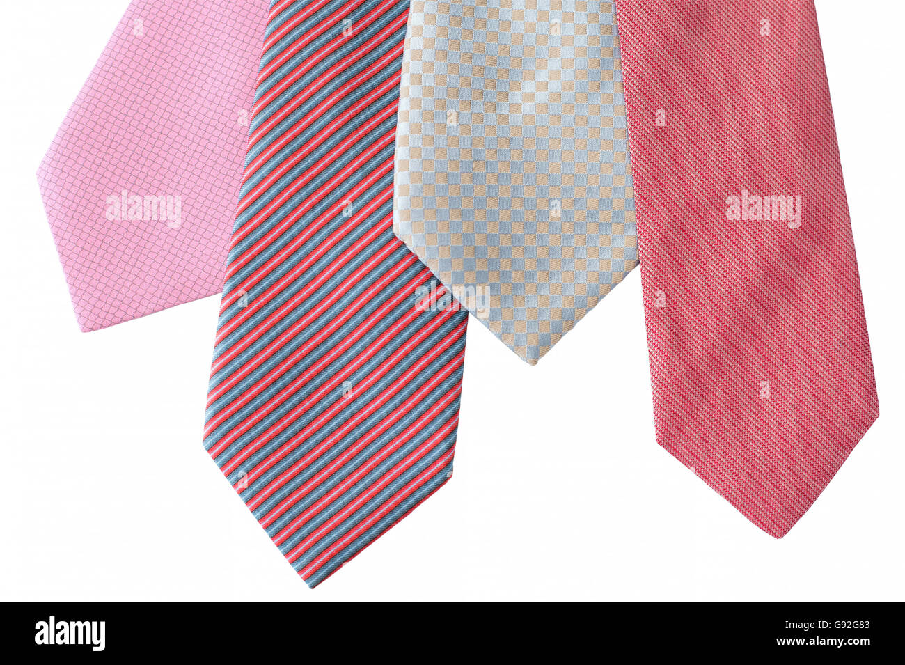 Sweet tie on white background, selected focus Stock Photo
