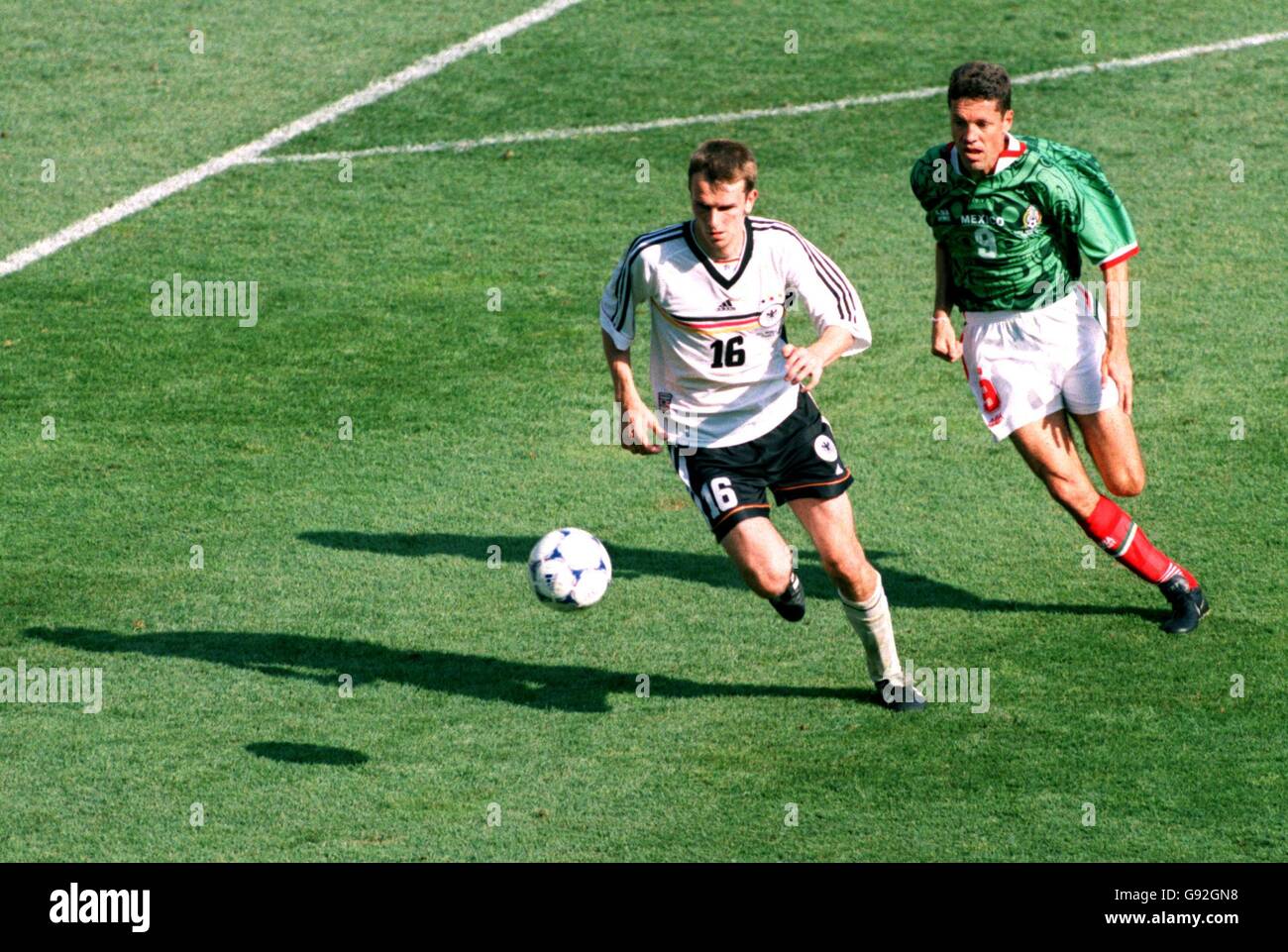 Soccer World Cup France 98 Second Round Germany V Mexico Stock Photo Alamy