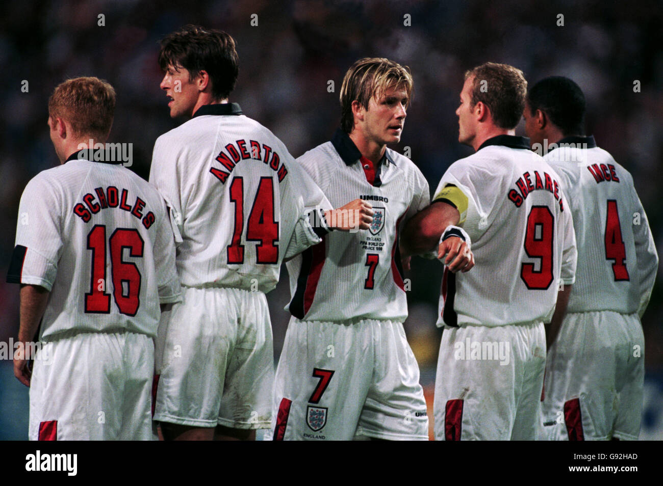 Soccer World Cup France 98 Second Round Argentina V England Stock Photo Alamy