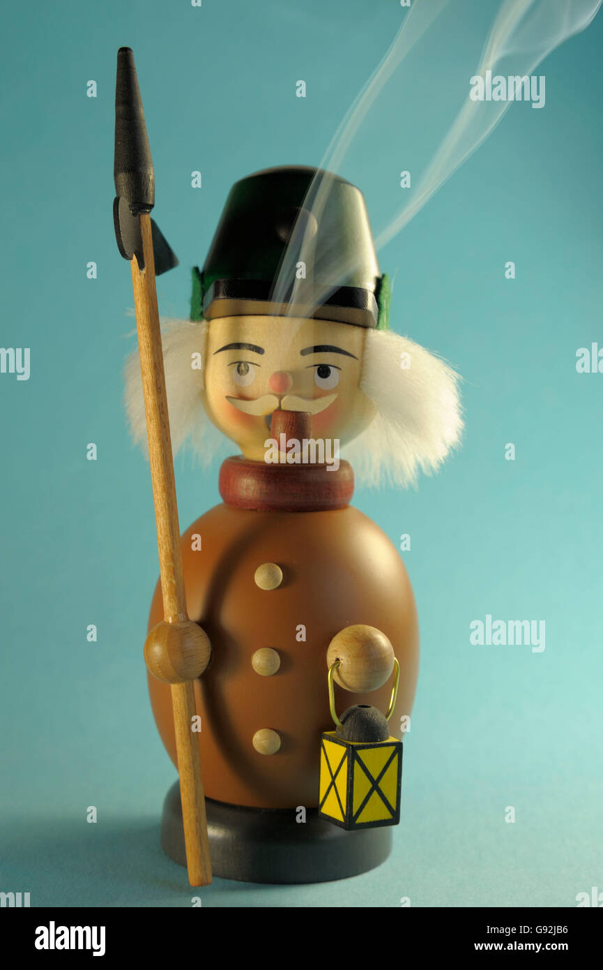 German incense smoker, Ore mountains, Saxony, Germany / Erzgebirge