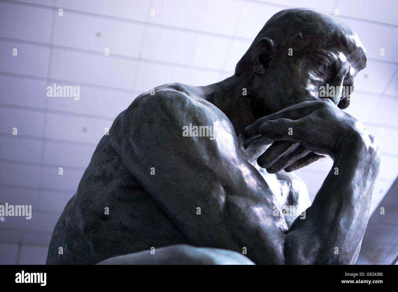 thinking man sculpture Stock Photo Alamy
