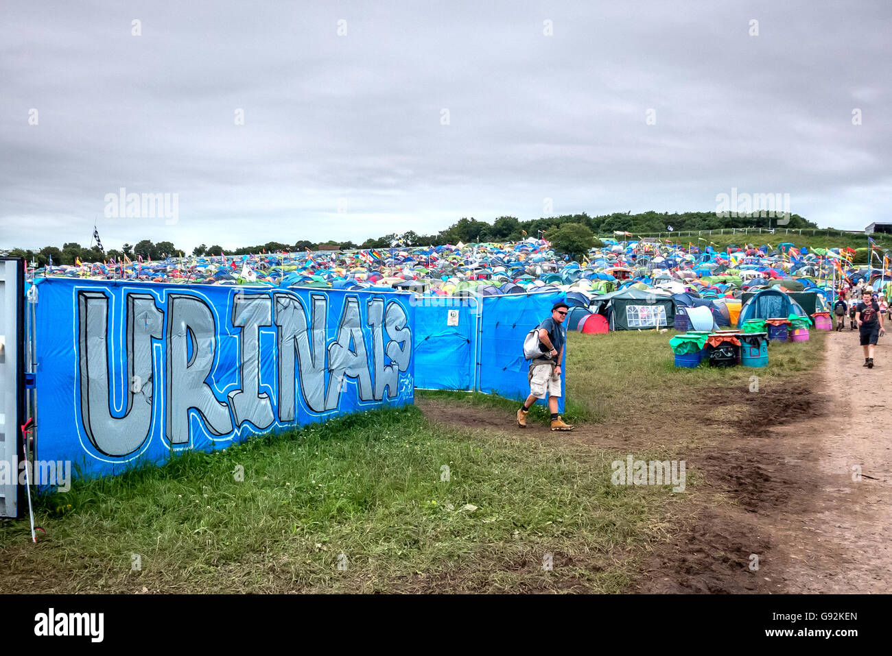 Urinals at The 2016 Glastonbury Festival of Contemporary Performing