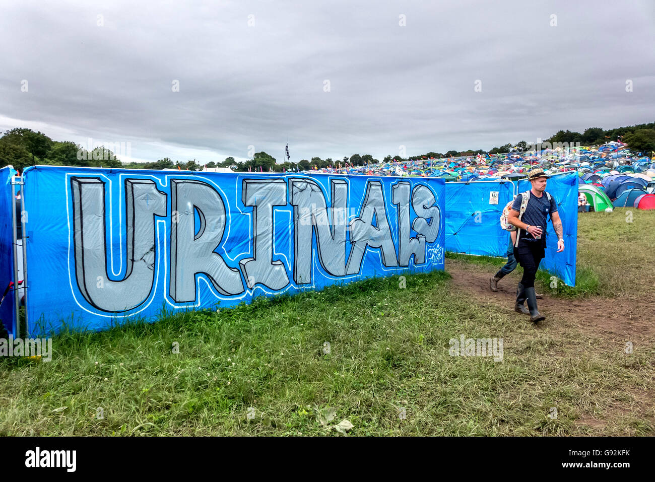 Urinals at The 2016 Glastonbury Festival of Contemporary Performing Arts Stock Photo Alamy