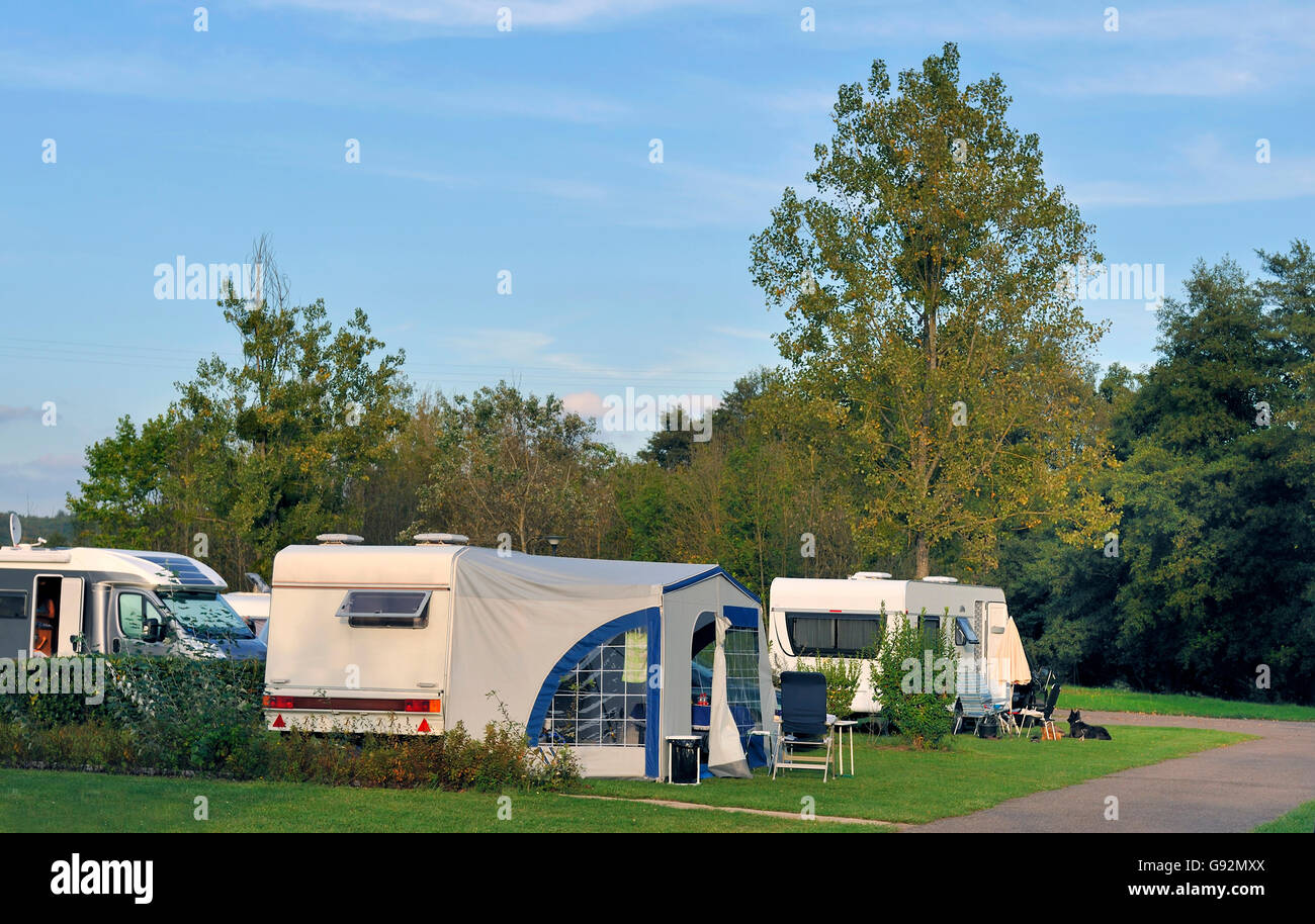 Camping Caravanning Cotswolds Campsite Hires Stock