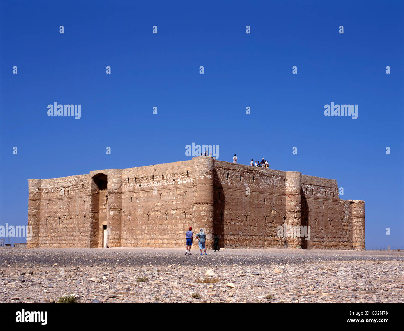 Desert castle qasr kharana jordan hires stock photography and images