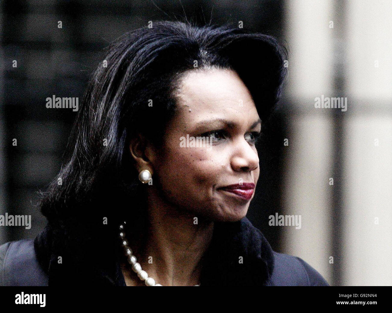 US Secretary of State Condoleezza Rice arrives in Downing st, Monday ...