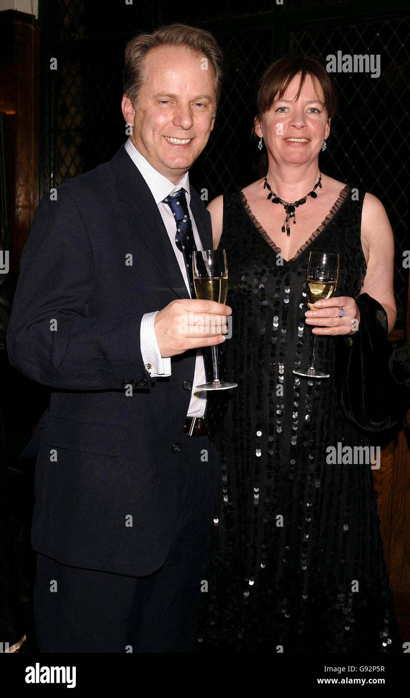 Nick Park (left) attends the Evening Standard British Film Awards 2005 Dinner, at The Ivy Restaurant, Monday 30 January 2006. The Constant Gardener was awarded Best Film, with Ralph Fiennes winning Best Actor. Natasha Richardson won Best Actress for her performance in Asylum. PRESS ASSOCIATION Photo. Photo credit should read: Yui Mok/PA Stock Photo