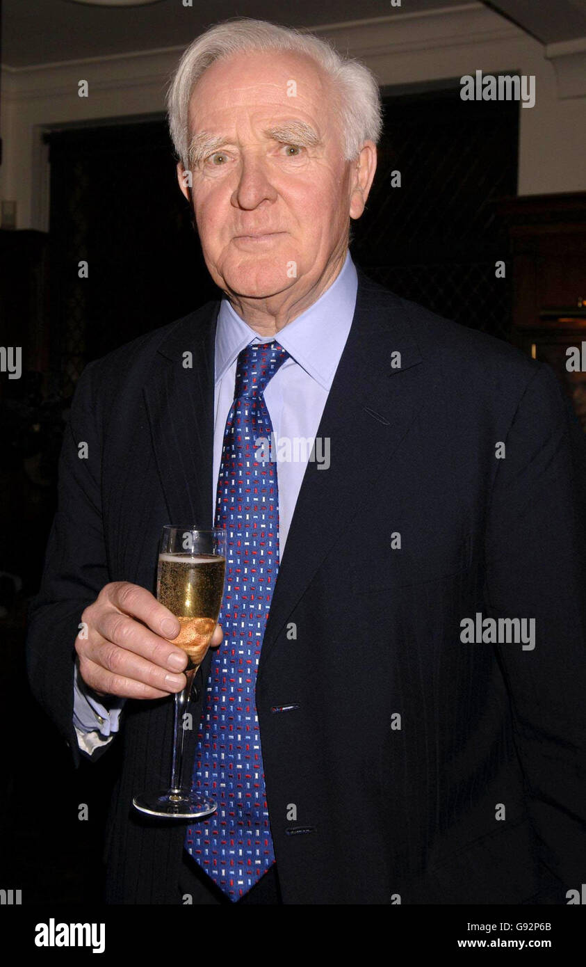 David Cornwell (AKA John Le Carre, author of The Constant Gardener) attends the Evening Standard British Film Awards 2005 Dinner, at The Ivy Restaurant, Monday 30 January 2006. The Constant Gardener was awarded Best Film, with Ralph Fiennes winning Best Actor. Natasha Richardson won Best Actress for her performance in Asylum. PRESS ASSOCIATION Photo. Photo credit should read: Yui Mok/PA Stock Photo