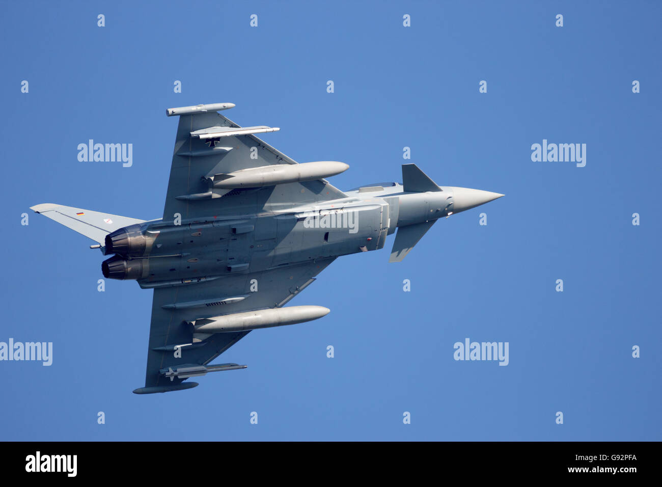 German Air Force EF2000 Eurofighter ftake off. Stock Photo