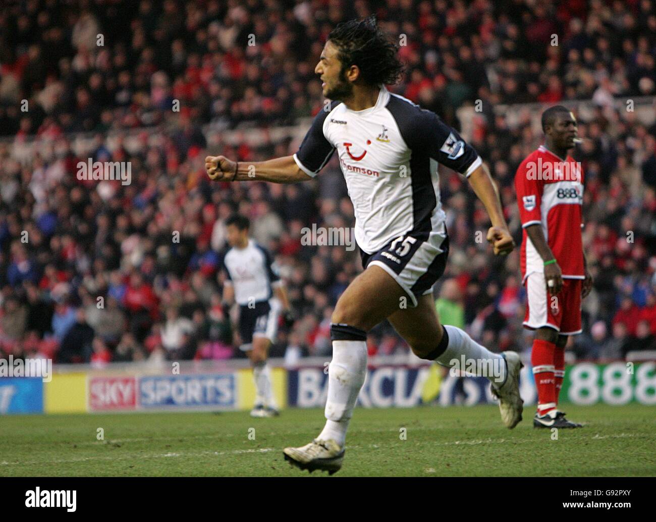 Tottenham celebrates the equalizer hi-res stock photography and images