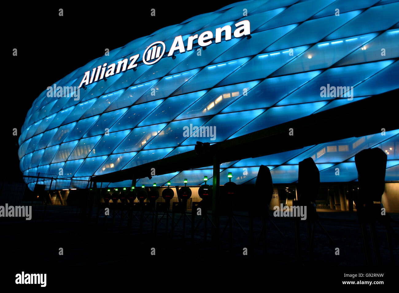 Soccer fifa world cup 2006 stadiums the allianz arena hires stock