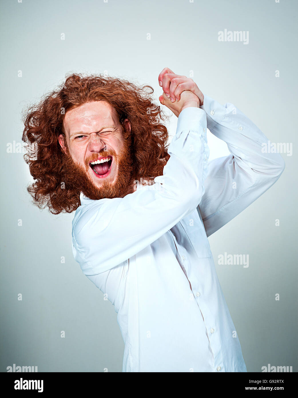 The Angry man Stock Photo - Alamy