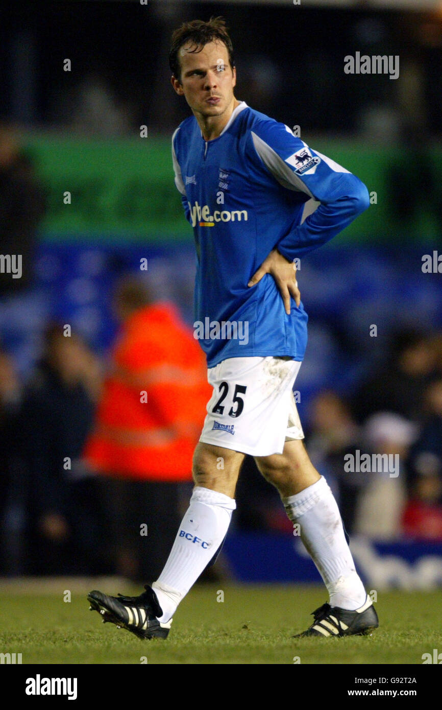 Soccer - Carling Cup - Quarter Final - Birmingham City v Manchester United - St Andrews. Stephen Clemence, Birmingham City Stock Photo