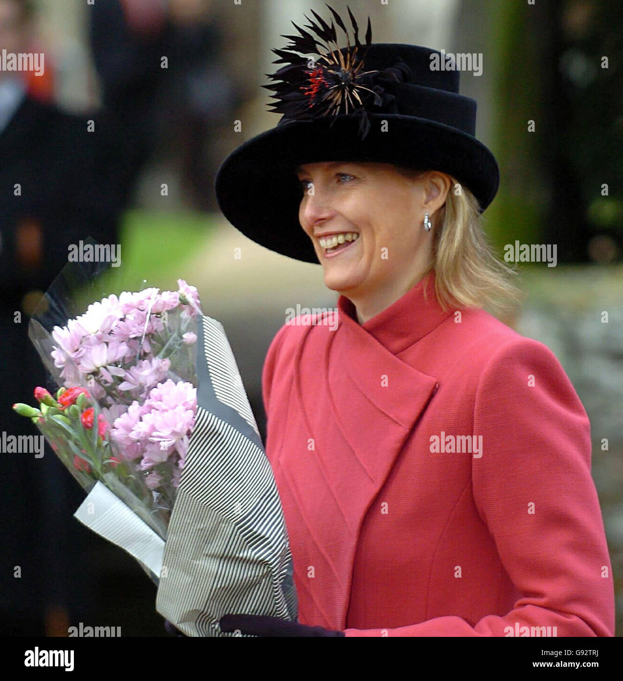 The Countess of Wessex after the Christmas day service at St Mary Magdalene Church on the Sandringham Estate in Norfolk, Sunday December 25, 2005. See PA story ROYAL Church. PRESS ASSOCIATION Photo. Photo credit should read: Chris Radburn/WPA rota/PA Stock Photo