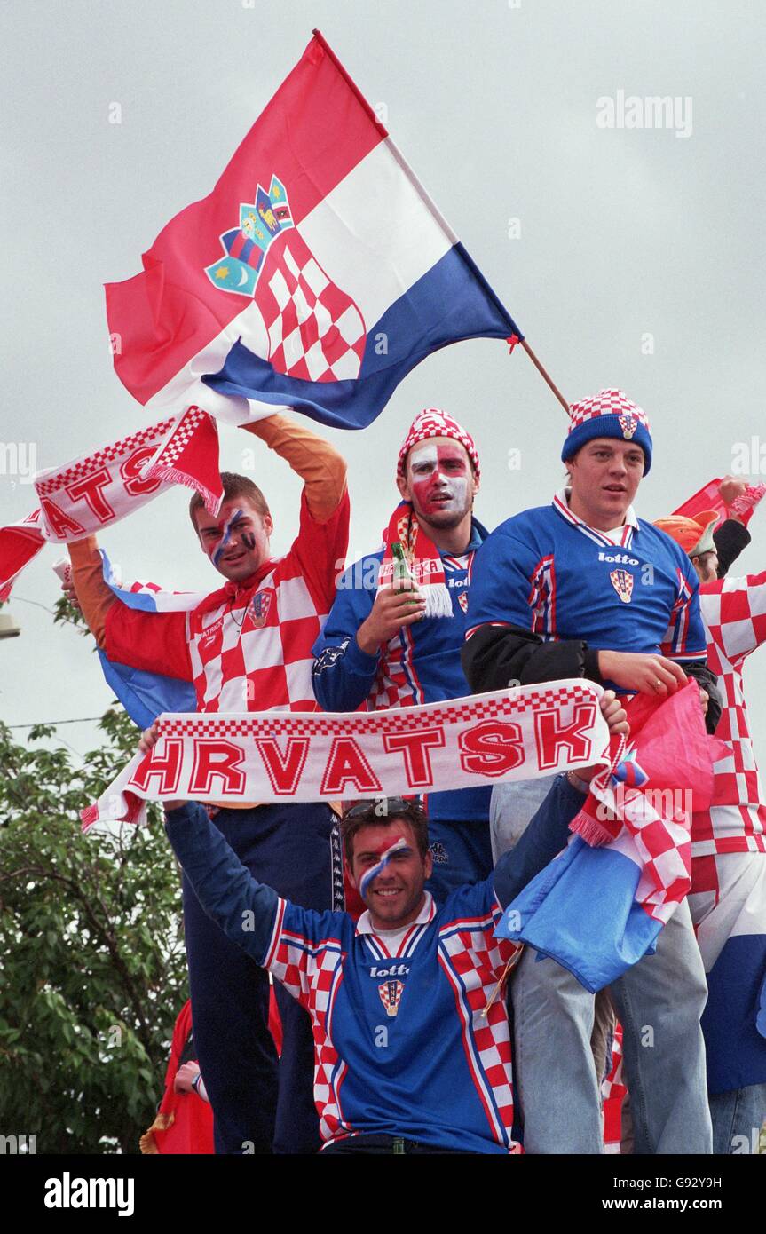 A female fan of Croatia during the FIFA World Cup Qatar 2022 semi