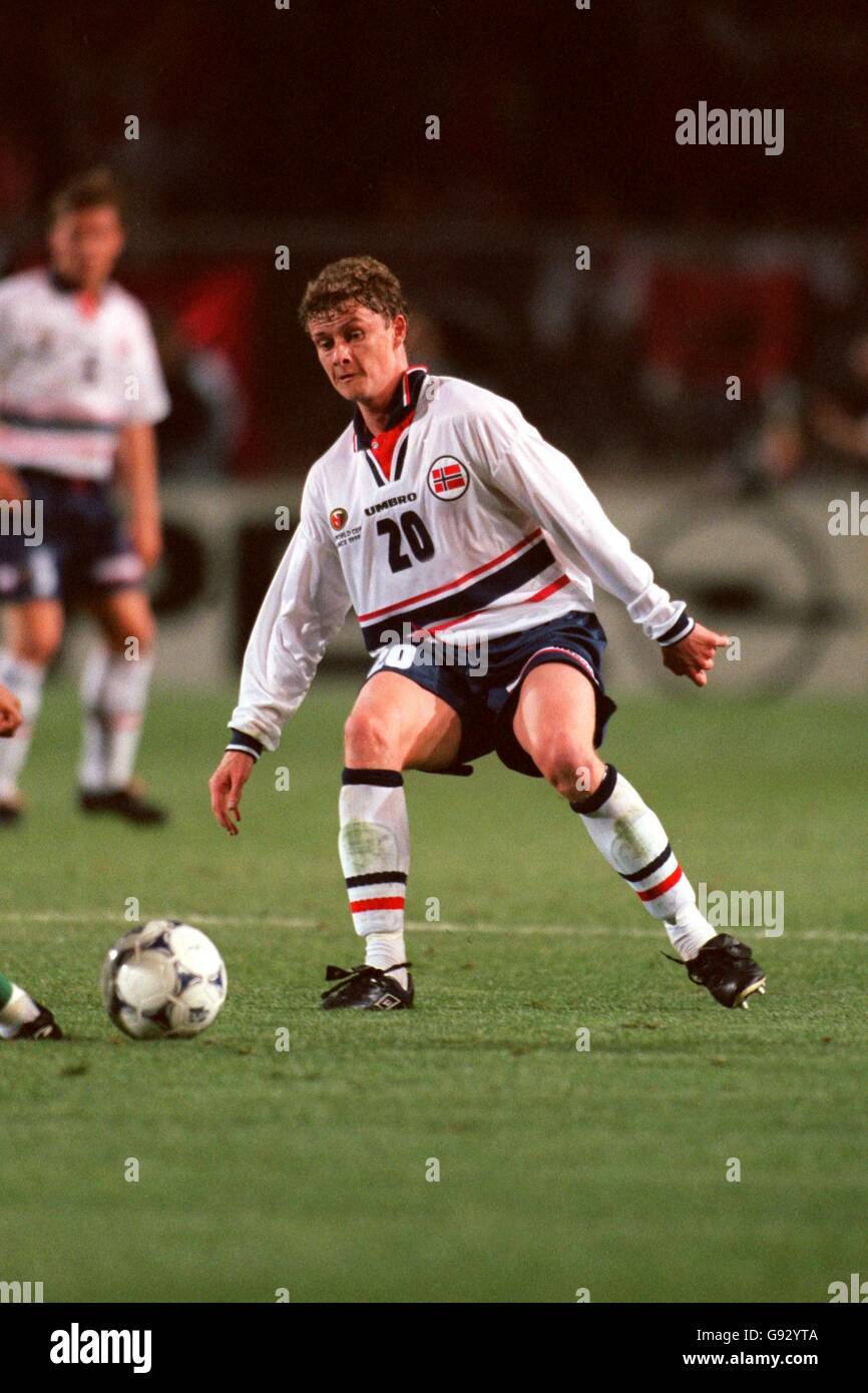 Soccer - World Cup France 98 - Group A - Morocco v Norway. Ole